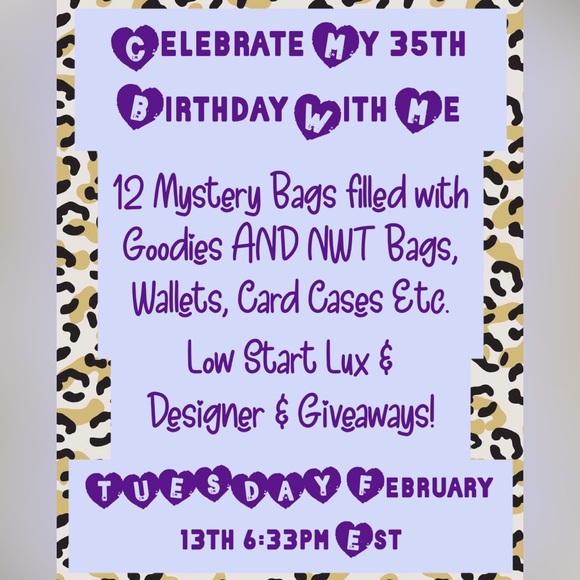 Other - SAVE THE DATE: Birthday Bash February 13th!!!